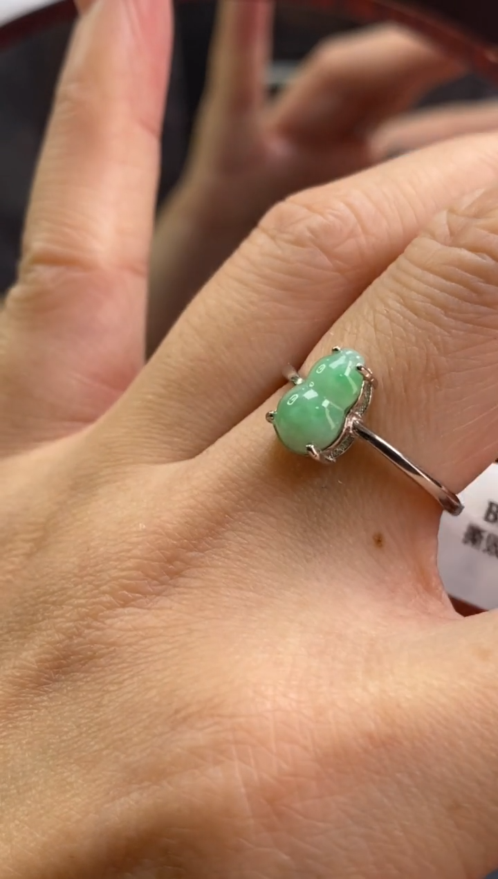 颈饰银S925镶嵌翡翠净货17222