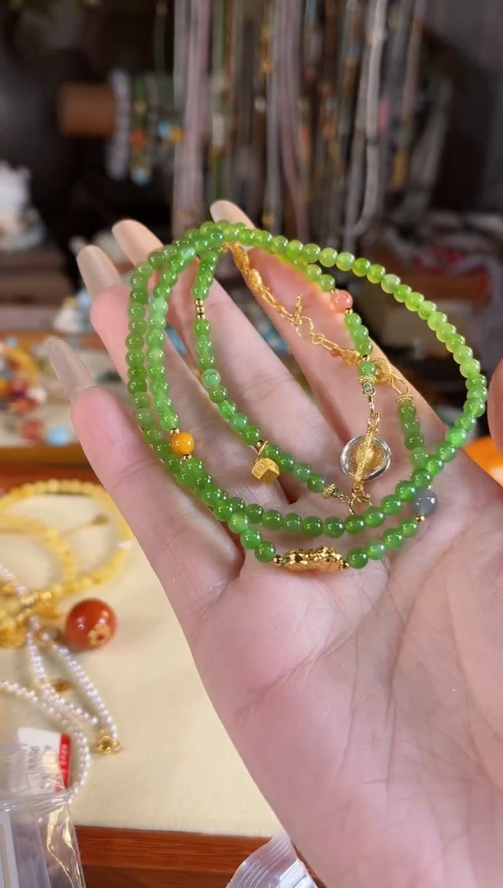 【闪购商品】和田玉项链银S925镶嵌多样性发货其一