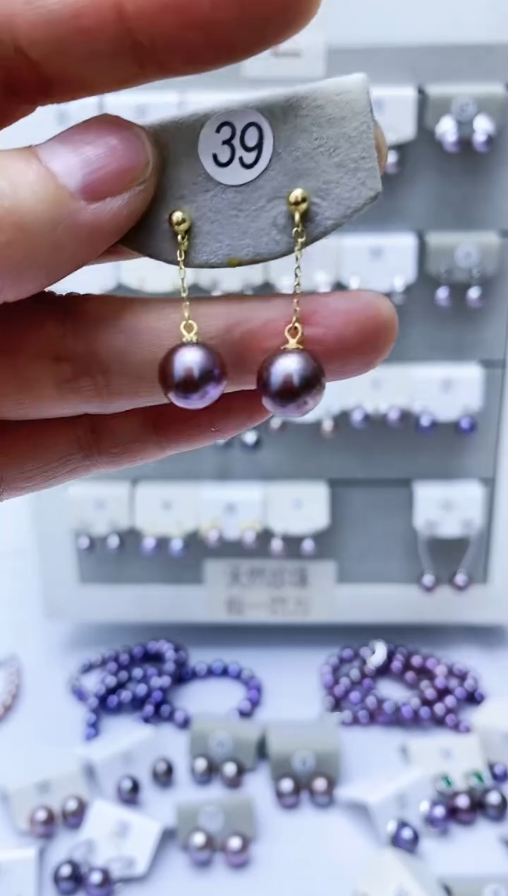 【闪购商品】淡水珍珠耳饰银S925镶嵌39