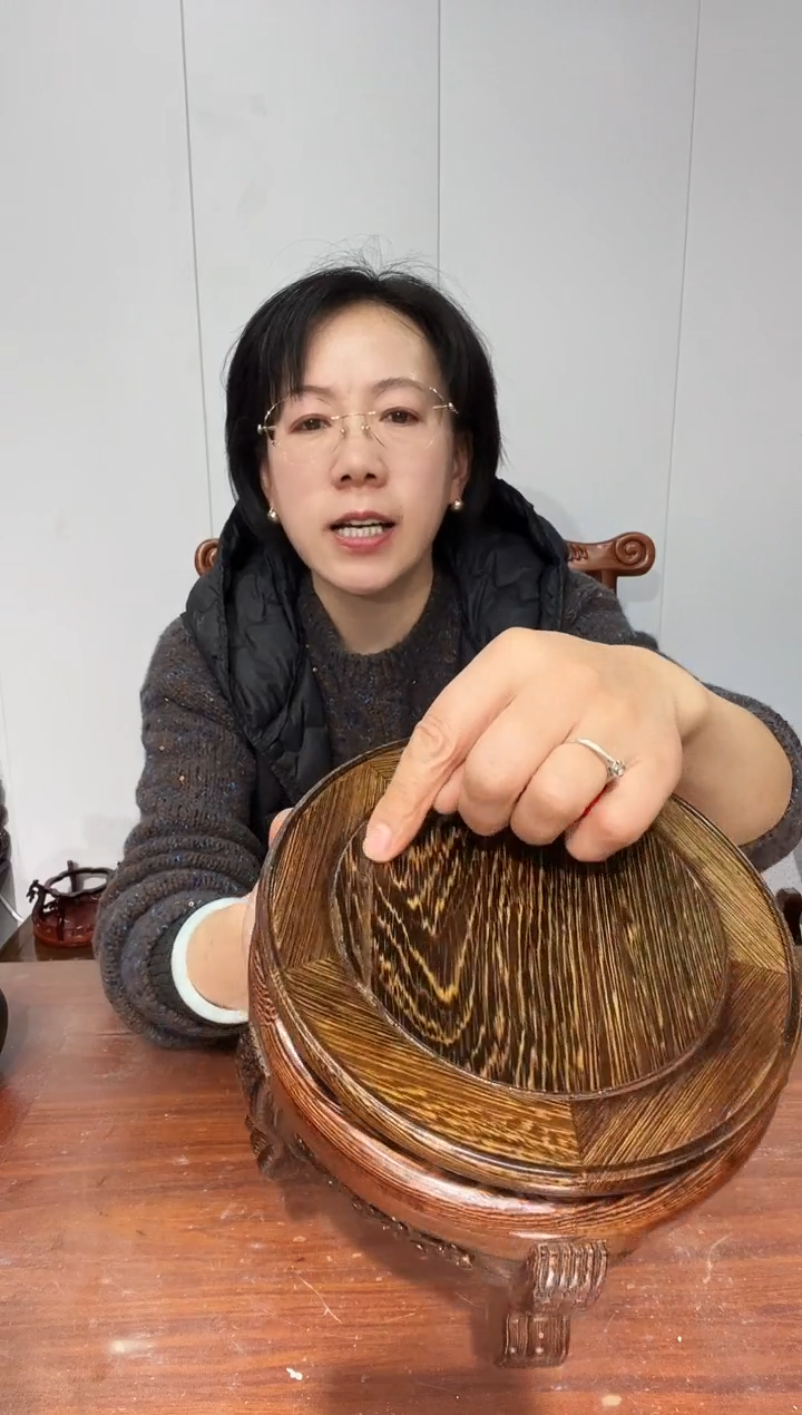 木L*e瑕疵处理鸡翅木虎头几18*21.5*11.5