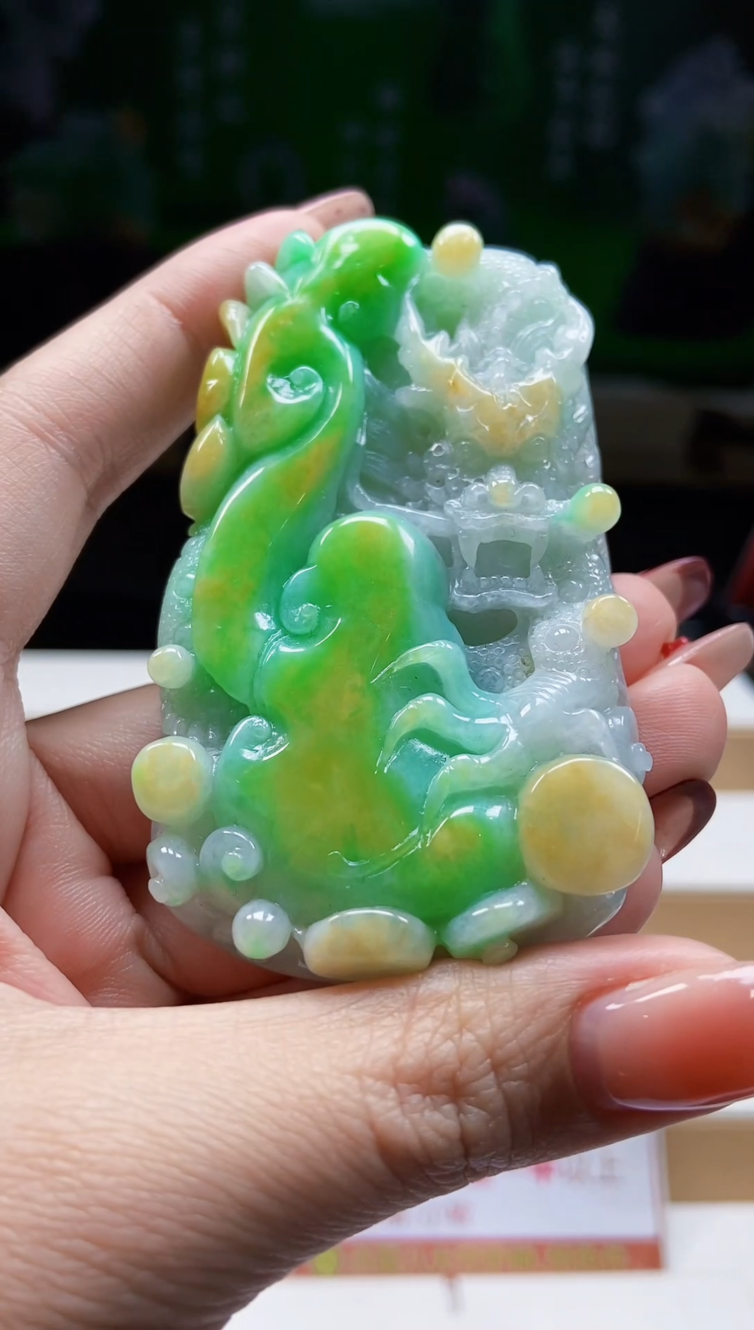颈饰未镶嵌翡翠翡翠A货
