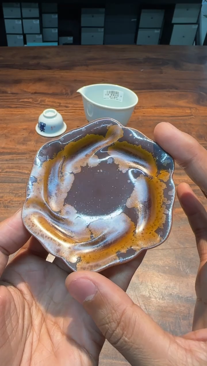 【闪购商品】荣器 木首釉 旋花杯垫
