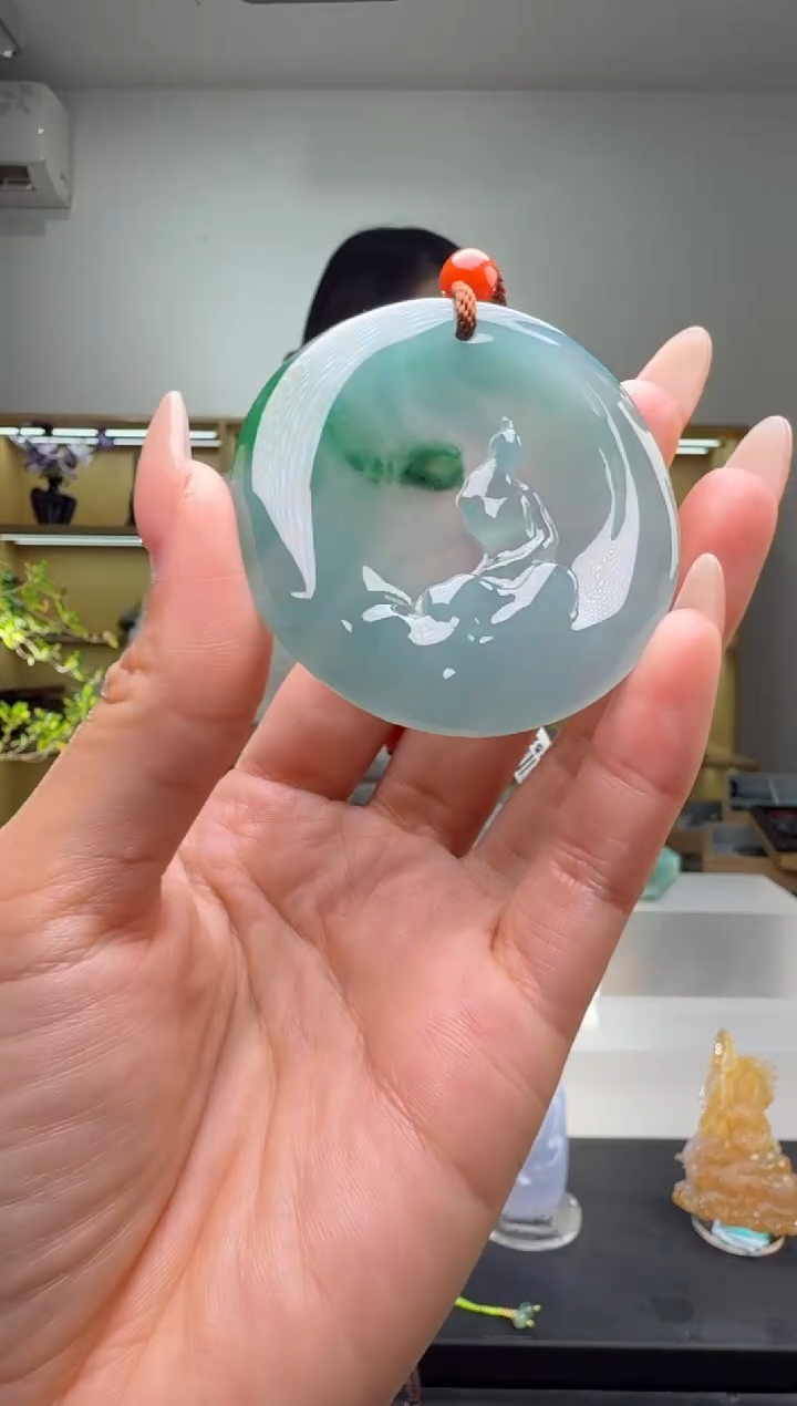 吊坠(不含链)未镶嵌翡翠悟道