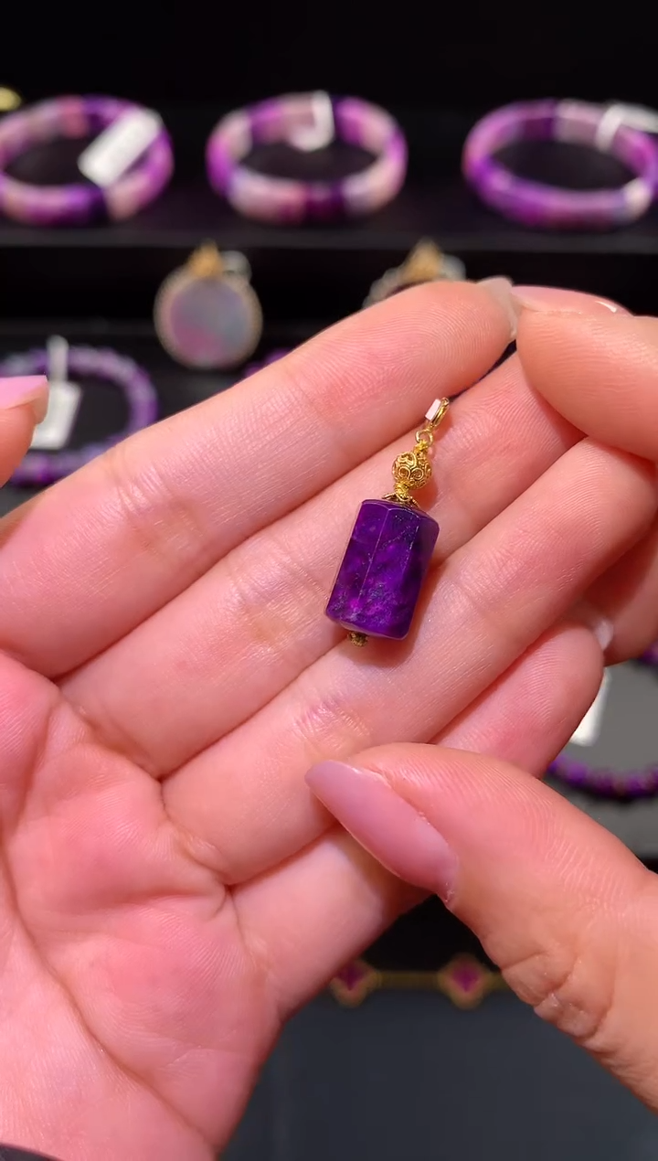 【闪购商品】苏纪石（舒俱来），18K金镶嵌舒俱来吊坠