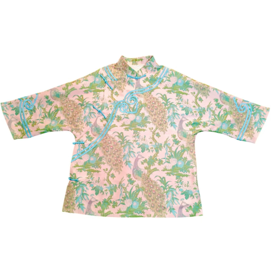 锦帛花衣天下原创设计非遗孔雀宋锦国风百搭女装春秋小姐姐服外套