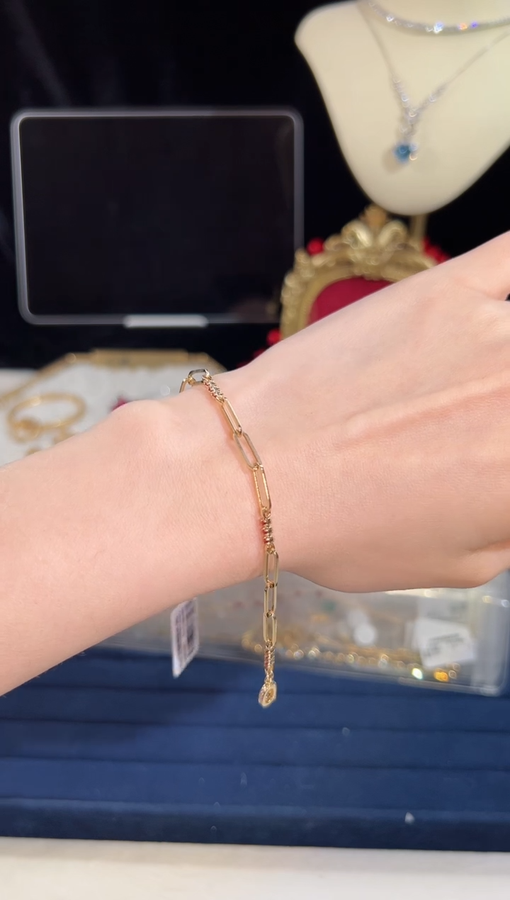 【闪购商品】红宝石手链18K金镶嵌BB3565-1#-Y#78