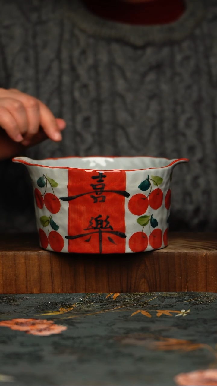 瓷片釉下彩手工手绘同款