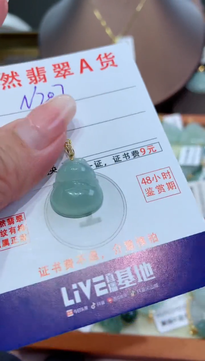 【闪购商品】翡翠颈饰未镶嵌天然翡翠A货挂件