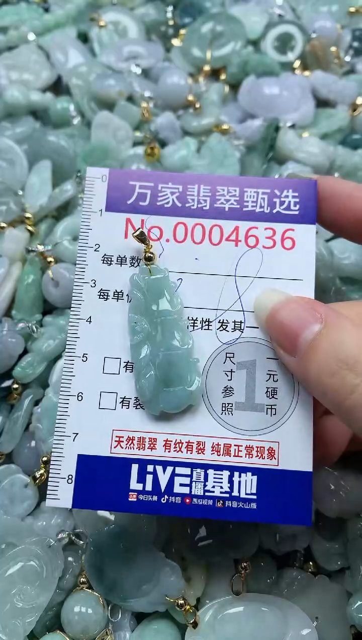 吊坠(不含链)未镶嵌翡翠4636