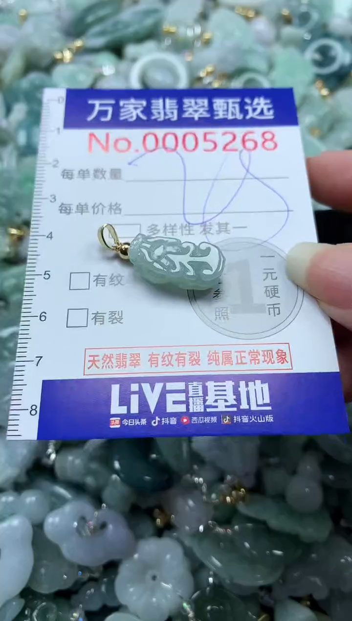 吊坠(不含链)未镶嵌翡翠5268