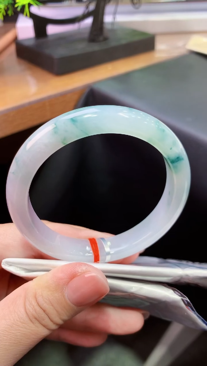 未镶嵌手镯翡翠K57天然A货缅甸翡翠57.2