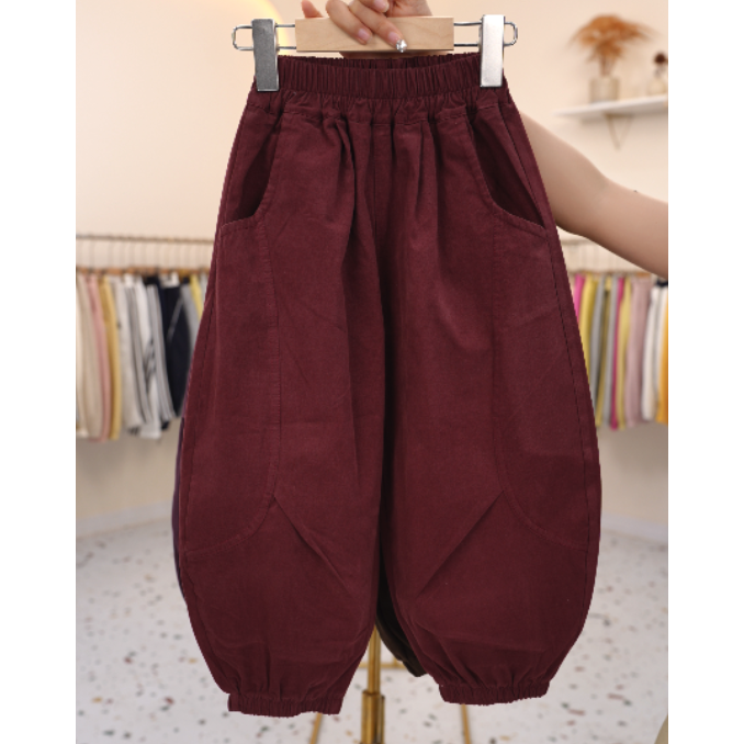 【新款上新】儿童弯刀裤女童休闲裤男童初秋薄款宽松中大童韩版