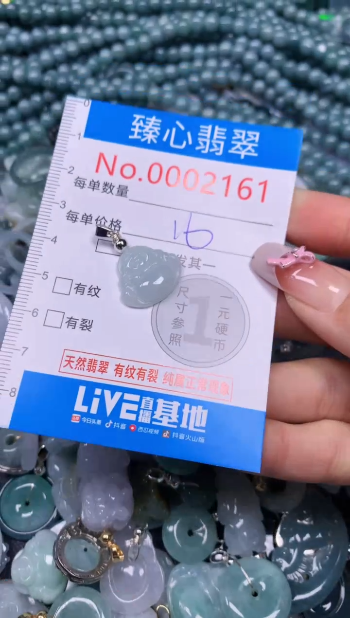 【闪购商品】翡翠颈饰未镶嵌含绳0002161