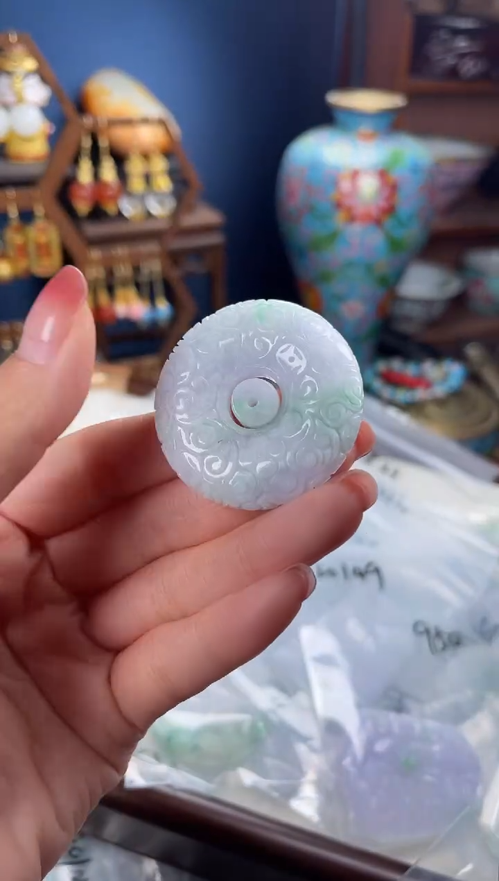 未镶嵌挂件翡翠C****k，120303翡翠