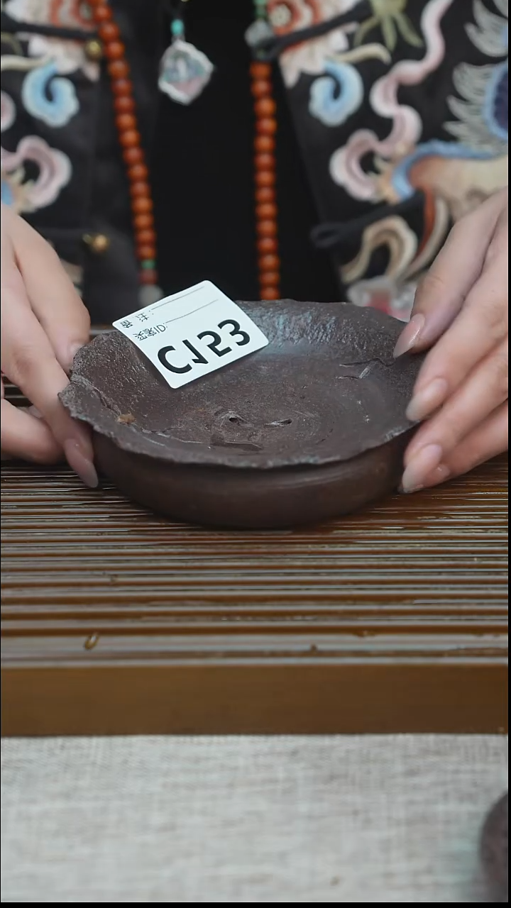 纯手工粗陶茶具每一只不一样