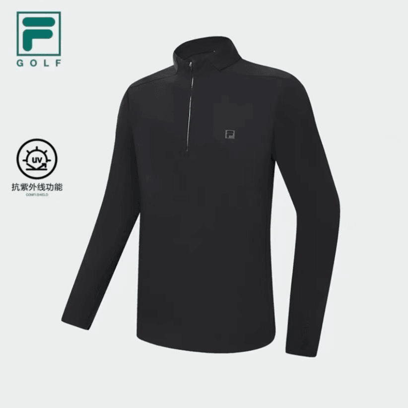 Fila/斐乐GOLF新款男子半拉链户外立领运动上衣长袖A51M435206A