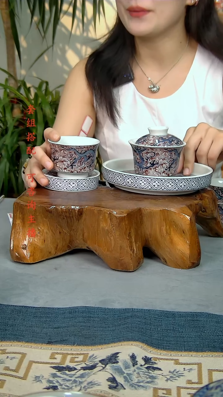 简装家用款4件套 白瓷陶瓷茶具