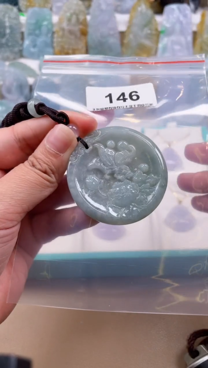 【闪购商品】翡翠颈饰未镶嵌天然缅甸A货翡翠146