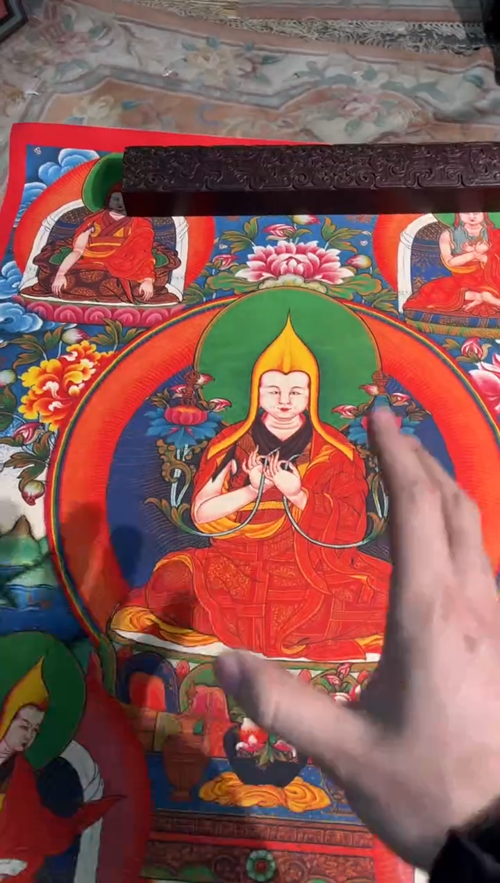 卷轴画卷轴画路路的唐卡tk160