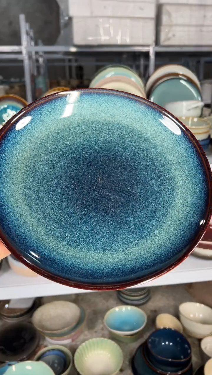 陶瓷外贸尾货瑕疵满20包邮X大盘