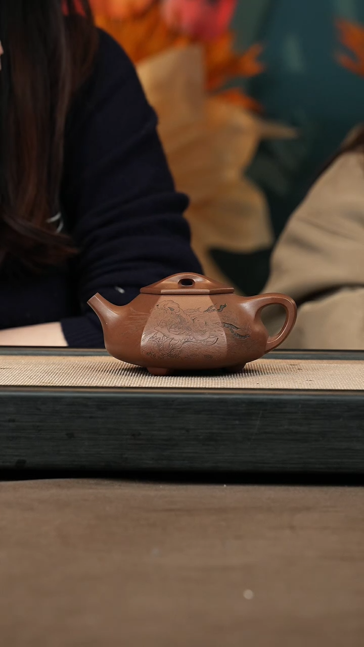 【闪购商品】紫砂茶壶【P019】六方石瓢