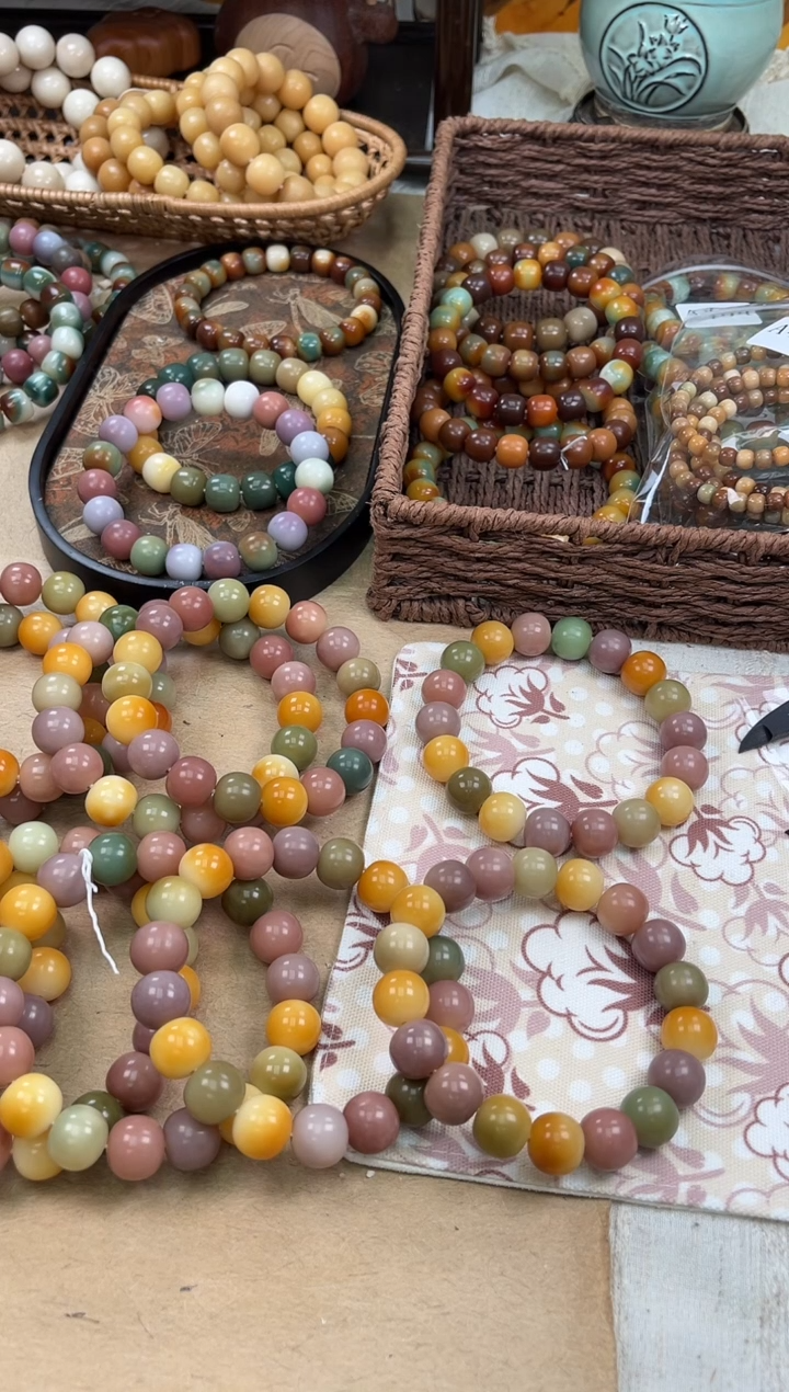 手串菩提根/象牙果a448 卡15 干磨玫瑰微瑕