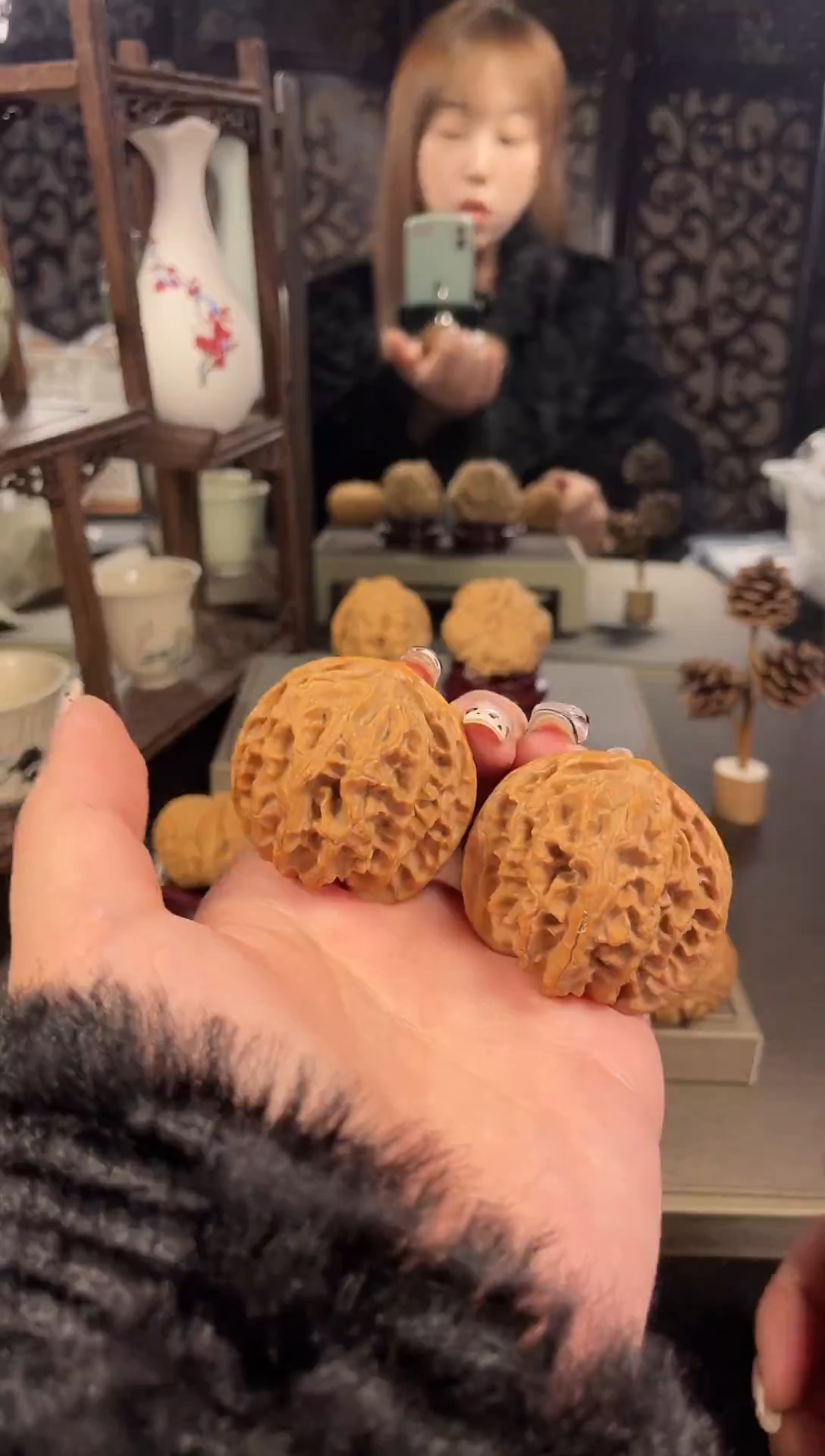 【闪购商品】文玩核桃把件苹果园42尺-10