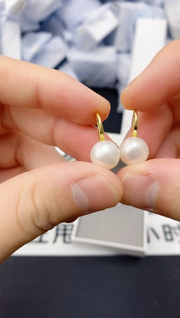 未镶嵌耳饰淡水珍珠ed1032