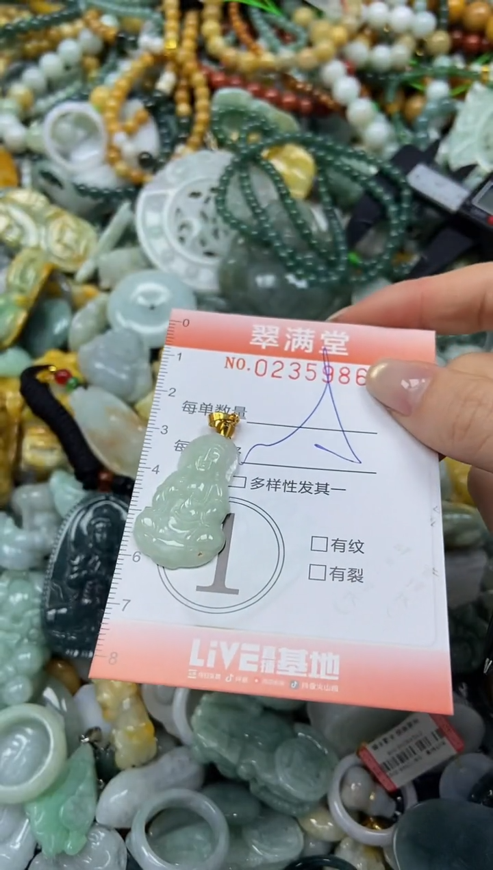 未镶嵌挂件翡翠闪购0235986