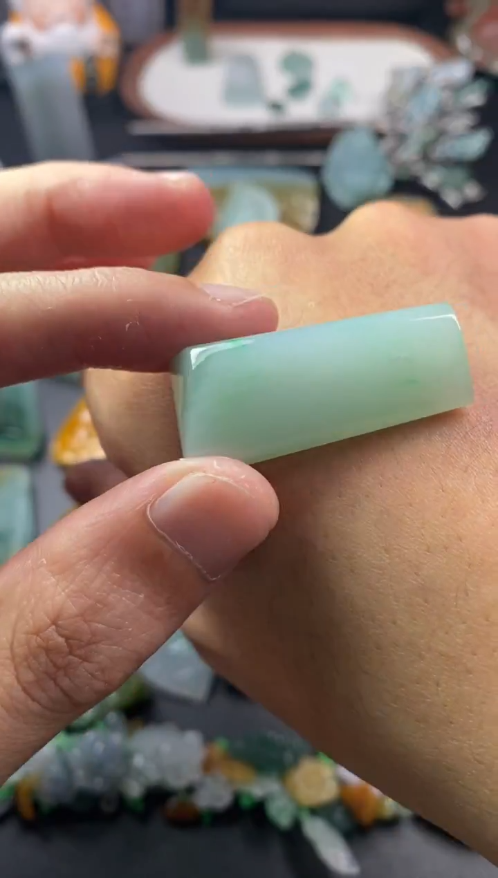 未镶嵌定制翡翠翡翠片料定制未镶嵌12.25-28