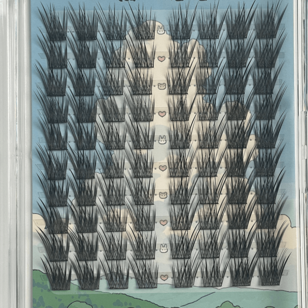 嬷嬷同款小天使小皮宝婴儿弯手工假睫毛宝宝柔软毛料幼态妆感纤长