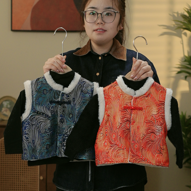 【高端系列手洗】男童女童新年马甲