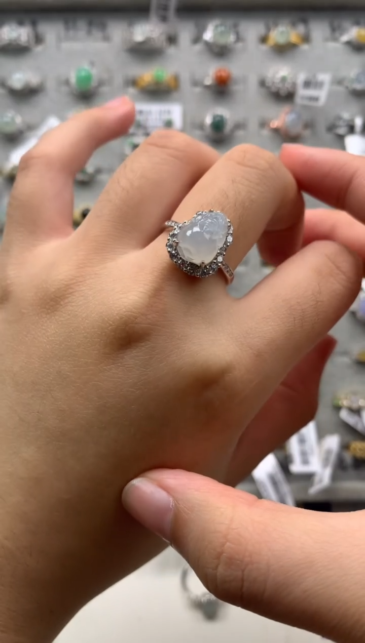 银S925镶嵌戒指翡翠42