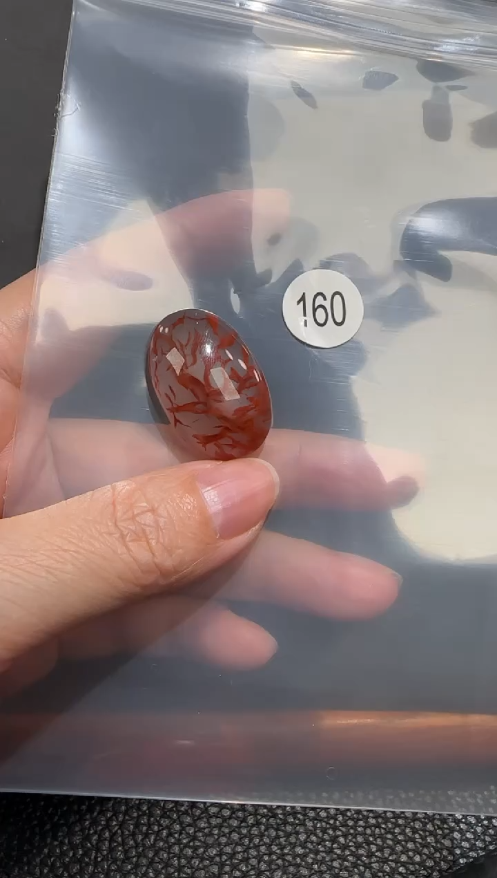 未镶嵌南红玛瑙珠宝半成品小***宝原矿无优化无胶裂散花戒面