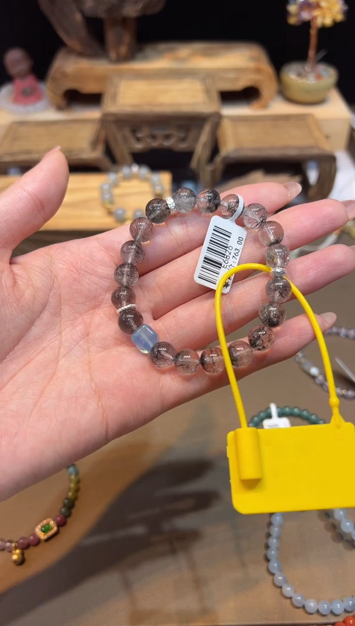 水晶手链未镶嵌手饰@@E6826