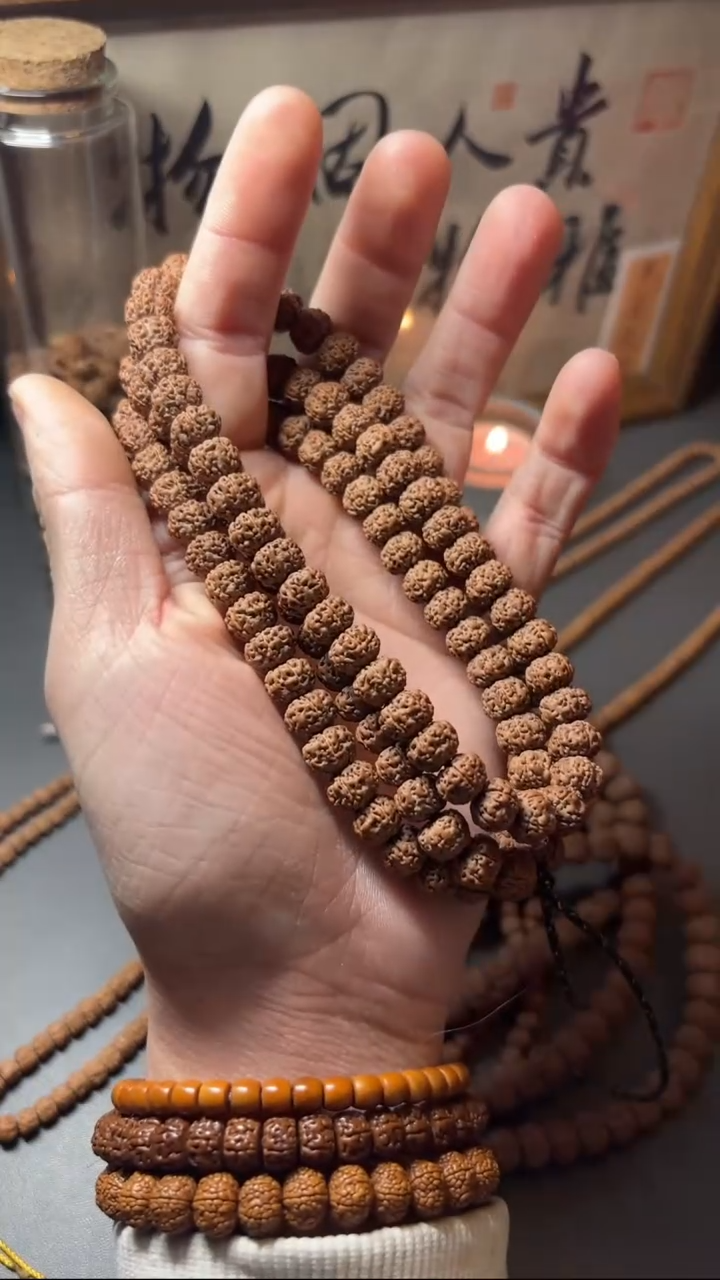 【闪购商品】金刚菩提手串108平细9mm