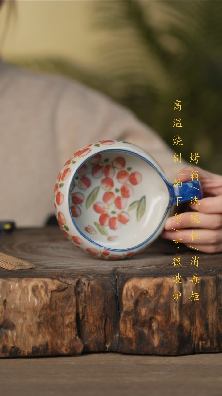 瓷片景德镇高温釉下彩可微波烤箱洗碗机