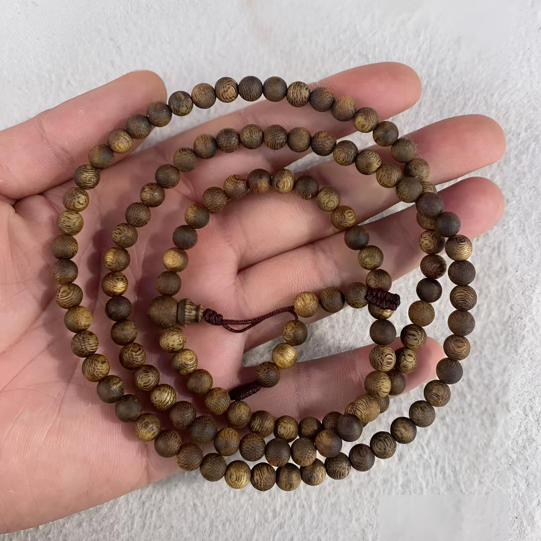 沉香奇楠0.6圆珠多圈手串/H025407N