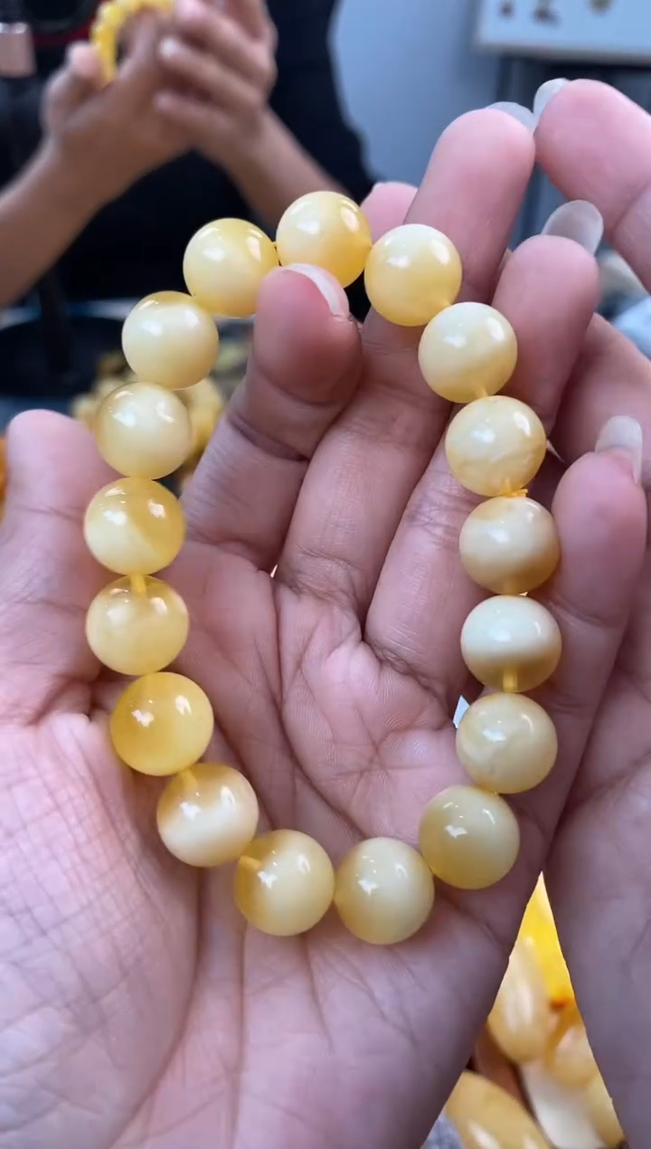 【闪购商品】琥珀裸石未镶嵌天然琥珀蜜蜡手串