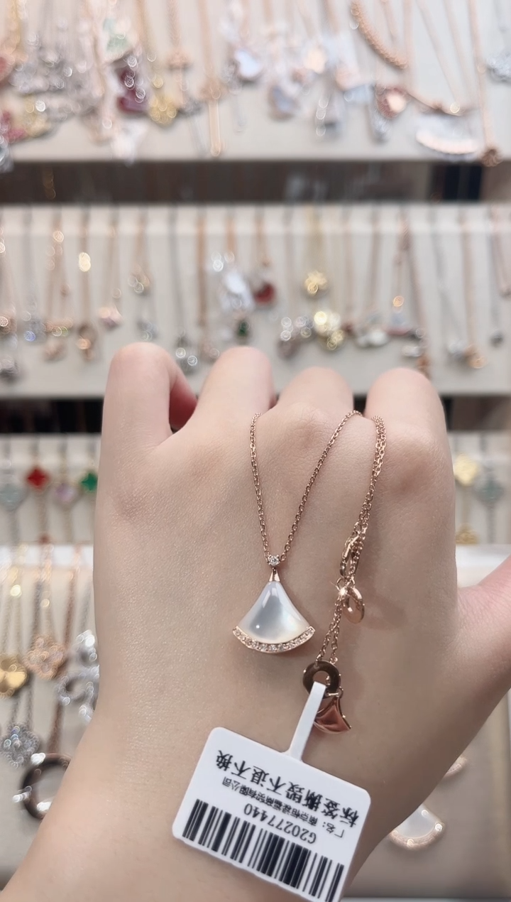 【闪购商品】贝壳（贝母）项链18K金镶嵌18K金镶嵌 K玫