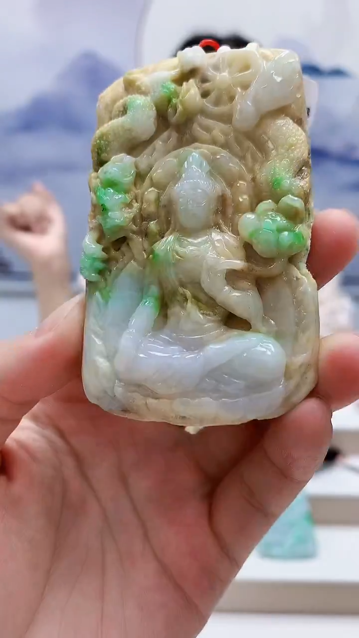 未镶嵌定制翡翠4812lr-毛货挂件58