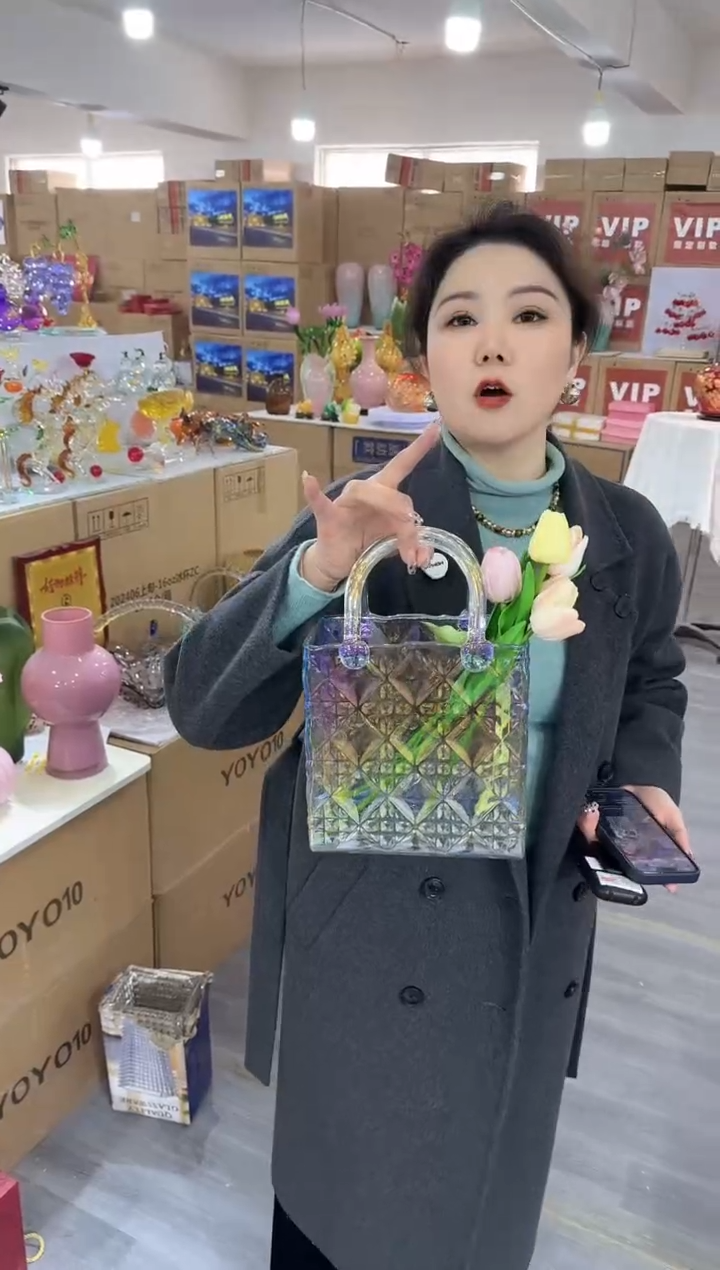 【闪购商品】琉璃椿新花器Q-28晚