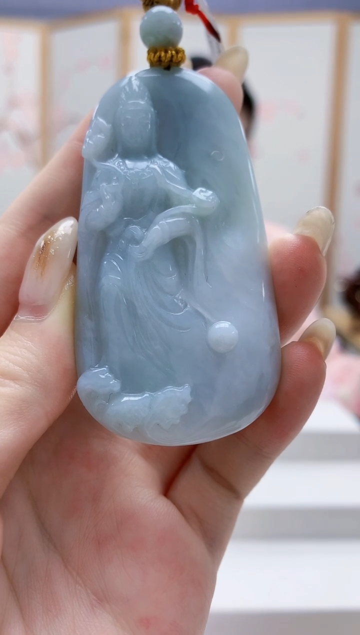 未镶嵌定制翡翠4812jw-毛货挂件165