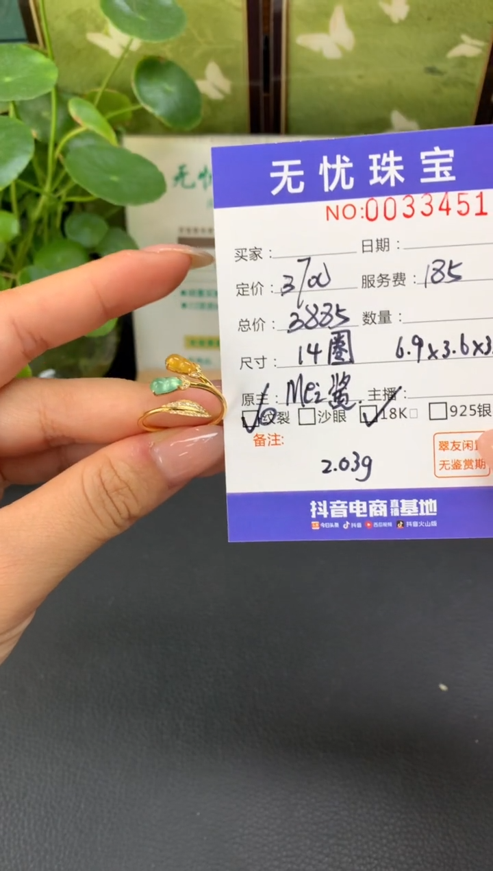 18K金镶嵌定制翡翠亮****✨D320