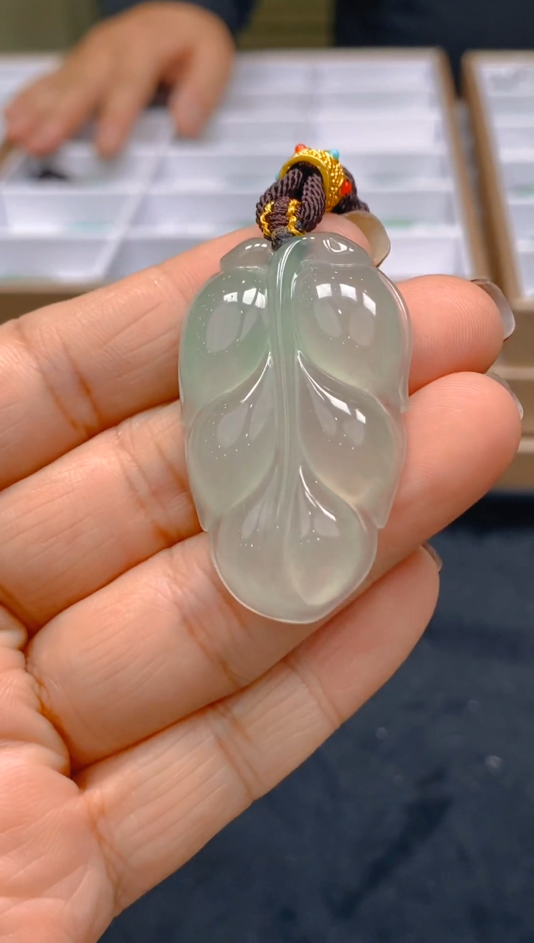 【闪购商品】石英质玉颈饰未镶嵌冰美人非洲翠，假一罚四045