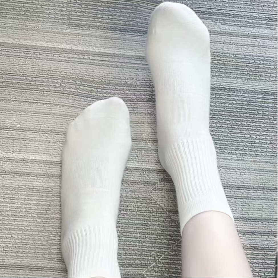 SEAPLUM新春好货纯棉中筒袜春秋款纯棉2025新款抗菌黑白色运动秋