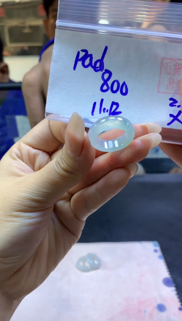 【闪购商品】定制翡翠未镶嵌戒圈#800元-毛货需精细抛光