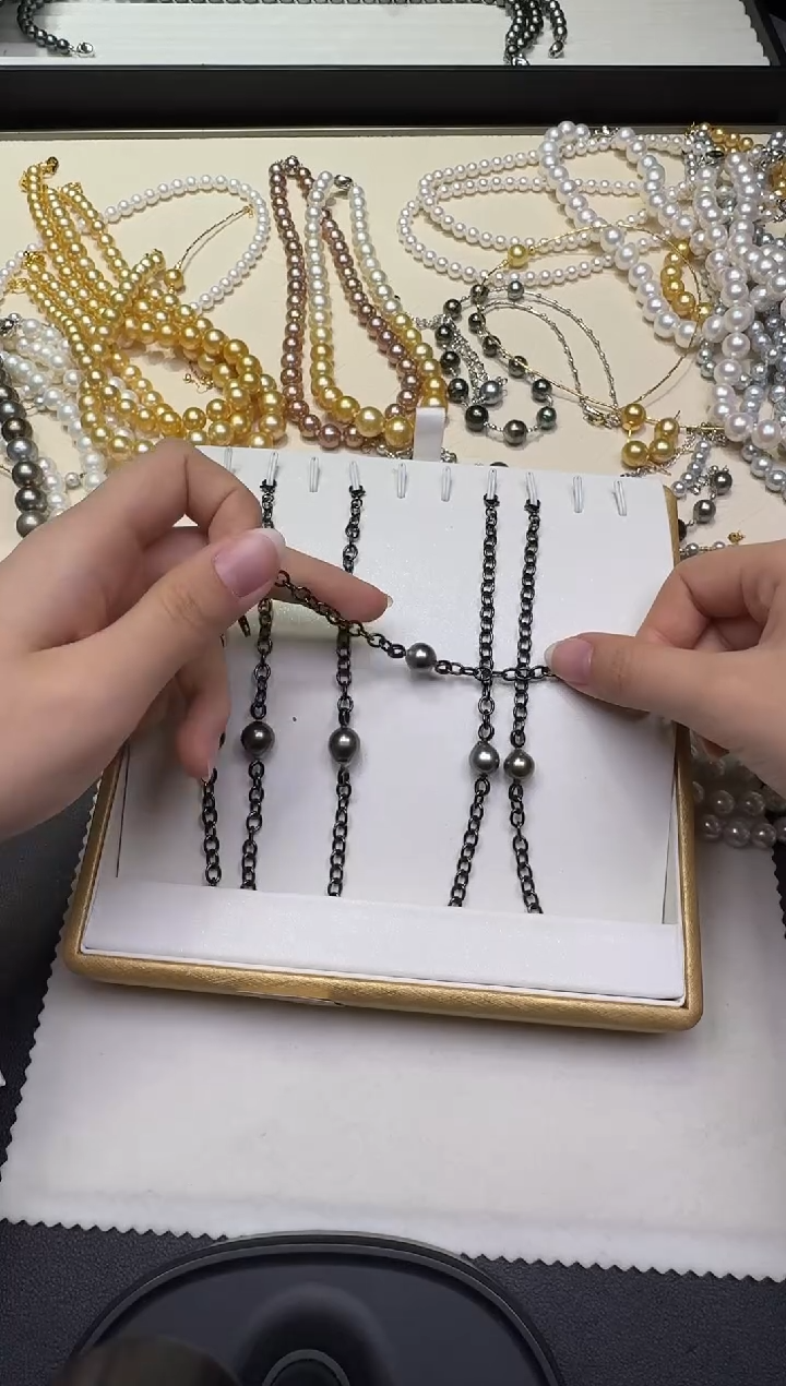 银S925镶嵌手链海水珍珠X1218-1227-328多样性一件