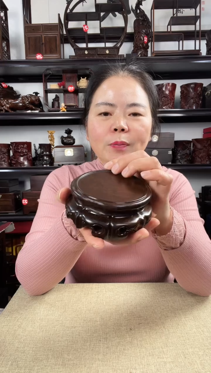 木旋转如意老李红木工艺品