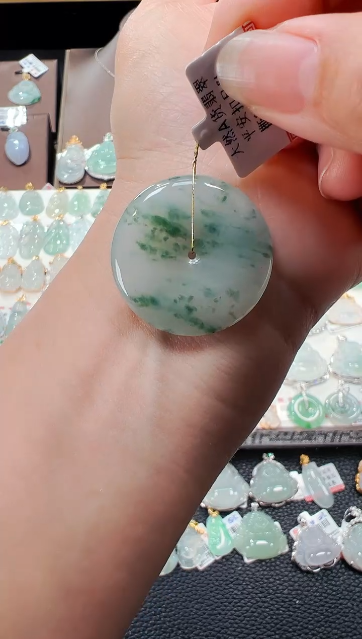 【闪购商品】翡翠吊坠(不含链)未镶嵌平安扣吊坠291